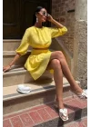 6948 ELBİSE-MAVİ BEYAZ ÇİZGİLİ