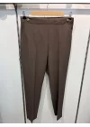 Dekorati̇f Düğmeli̇ Arka Bel Lasti̇kli̇ Pantolon