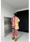 Desenli Gömlek Ve Desenli Pantolon Takım