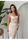 Dora Çiçek Detaylı Elbise