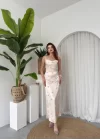 Dora Çiçek Detaylı Elbise