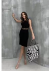 Estelya Cut Out Mini Elbise 2571-01