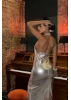 Felicia Sırt Dekolteli Elbise 2583-08