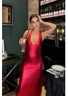 Felicia Sırt Dekolteli Elbise 2583-08