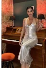 Felicia Sırt Dekolteli Elbise 2583-08