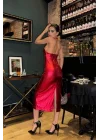 Felicia Sırt Dekolteli Elbise 2583-08