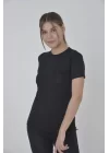 File Cepli Slim Fit T-shirt - Siyah