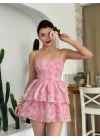 Flora İp Askılı Elbise