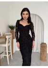 Folers Çiçek Desenli Elbise