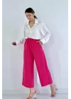 Bej Keten Pantolon