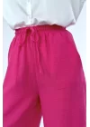Bej Keten Pantolon