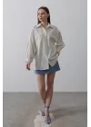 Gömlek - Bej Mavi