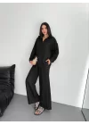 Gömlek Pantolon Ikili Takım - Siyah