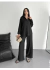 Gömlek Pantolon Ikili Takım - Siyah