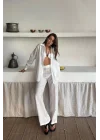 GÖMLEK - PANTOLON TAKIM - Beyaz