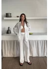 GÖMLEK - PANTOLON TAKIM - Beyaz