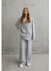 Gri 3-İplik Comfort Ceket Ve Pantolon Takım