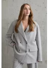 Gri 3-İplik Comfort Ceket Ve Pantolon Takım