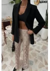 İçi Astarlı Dantel Pantolon 0081