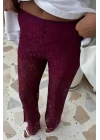 İçi Astarlı Dantel Pantolon 0081