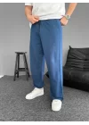 İki İplik Kumaş Baggy Alt Esofman - Turkuaz