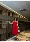 İki İplik Kumaş Baskılı T-shirt Şortlu Takım- Turuncu