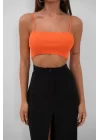 İnce Askılı Crop Top