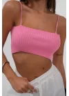 İnce Askılı Crop Top