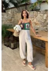 Jasmin Süzüneli Keten Tulum 1280-08