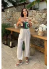 Jasmin Süzüneli Keten Tulum 1280-08