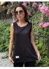 Kadın Askılı Yuvarlak Yaka Viskon Iki Iplik Bluz Ve Eşofman Altı Ikili Takım
