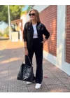 Kadın Iki Iplik Kumaş Pul Ve Fermuar Detaylı Ikili Takım