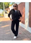 Kadın Iki Iplik Kumaş Pul Ve Fermuar Detaylı Ikili Takım