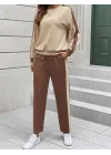 Kadın Iki Iplik şerit Detaylı Ikili Takım