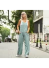 Kadın İp Askılı Atlet Detay Aerobin Salaş Tulum