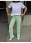 Kadın Kaşkorse Kumaş Ispanyol Paça Pantolon