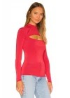 Kadın Kırmızı Uzun Kollu Bluz