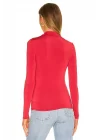 Kadın Kırmızı Uzun Kollu Bluz