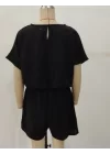 Kadın Kısa Kollu Yuvarlak Yakalı Ithal Keten Bluz Ve Short Ikili Takım
