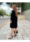 Kadın Modal Kumaş Kol Ve Etek Ucu Payetl Elbise