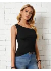 Kadın Sendy Kumaş Omuz Detaylı Bluz