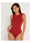 Kadın Sıfır Kol Ipek Jarse Bodysuit