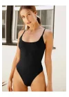 Kadın Sırt Dekolte Askılı Ipek Jarse Bodysuit