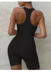 Kadın Sırt Sporcu Kesim Kaşkorse Kumaş Mini Bodycon