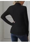 Kadın Uzun Kollu Balıkçı Yaka şardonlu Kaşkorse Bluz