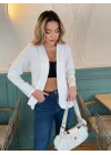 Kadın Uzun Kollu önü Açık Blazer Ceket