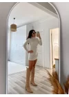 Kadın Uzun Kollu Peluş Mini Boy Elbise