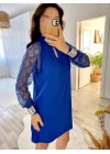 Kadın Uzun Kollu Tül Detay Sandy Mini Boy Elbise
