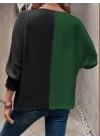 Kadın Uzun Kollu V Yaka Kol Ağzı Gipeli Sandy Bluz