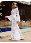 Kadın Yarasa Kol Triko Maxi Boy Pareo